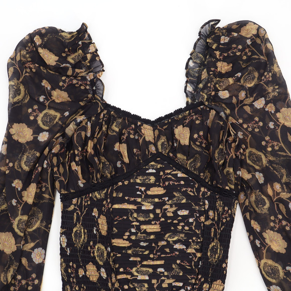 Free People Women's Brunch Date Body Suite Black Combo MD Sz S - Picture 5 of 10